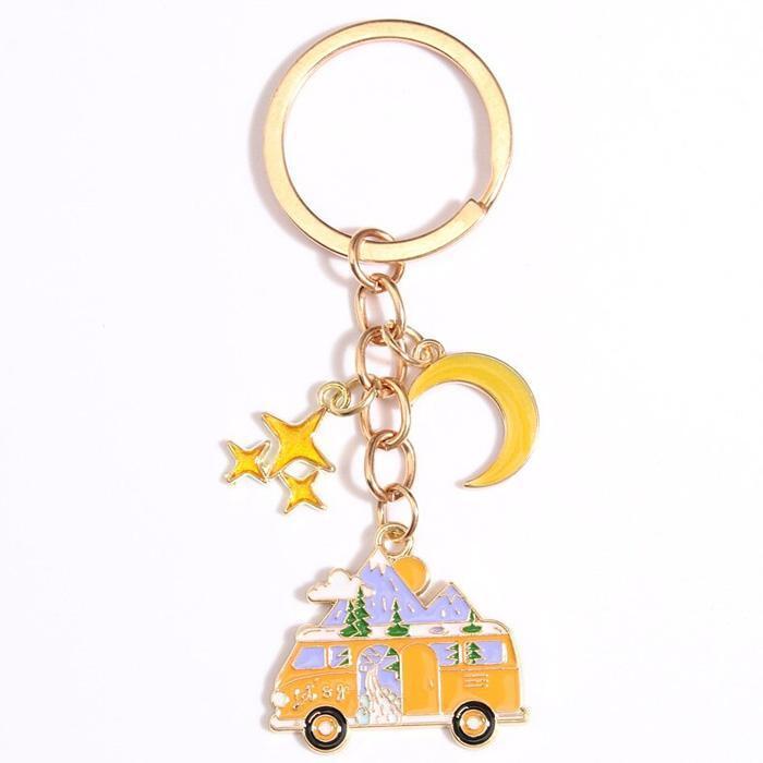 キーホルダー アウトドア バス キャンピングカー キーチェーン 0034拍卖