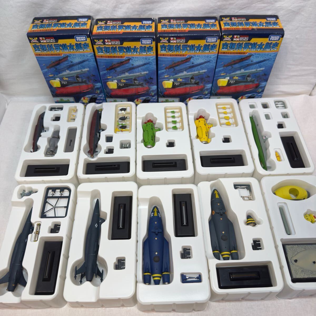 未使用 空想科学潜水艦史 シークレット含む全10種セット タカラトミー 小沢さとる50周年記念 プラモデル ミニチュア サブマリン ムスカ拍卖
