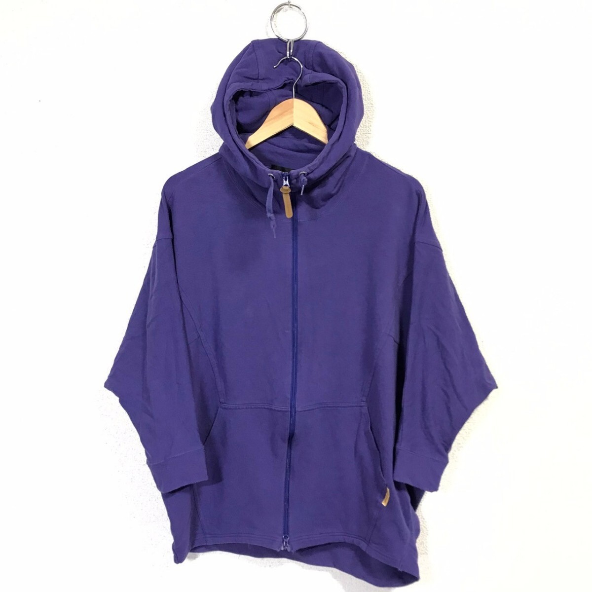 h977dL mercibeaucoup, メルシーボークー サイズ1 (M~L位) ジップアップパーカー ドルマンスリーブ パープル レディース メンズ 古着拍卖