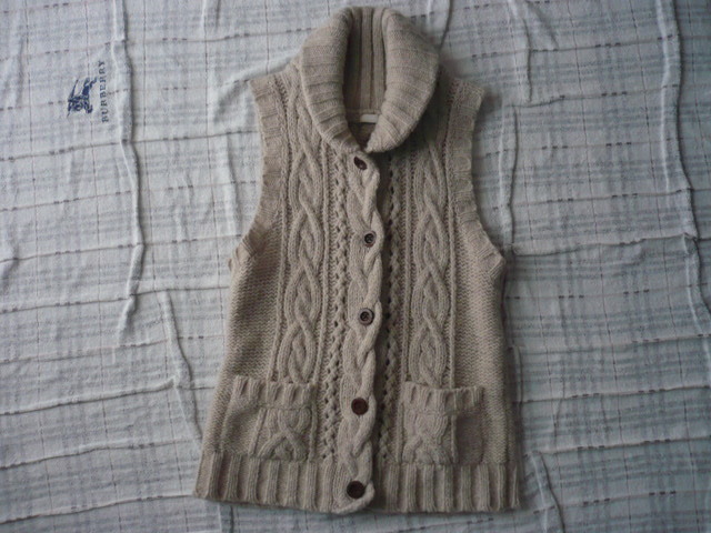 studio CLIP★ウールベスト ニット カウチン拍卖