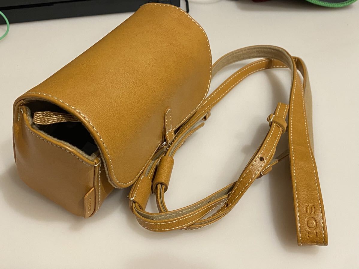 Sony ソニー カメラケース&ストラップキット ライトブラウン LCS-MCS2レザー ショルダーバッグ拍卖