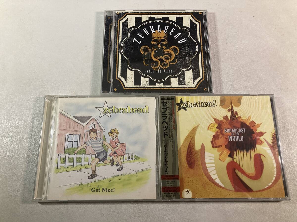 【W9496】ゼブラヘッド CD アルバム 国内盤 3枚セット●Zebrahead●Broadcast to the World●Get Nice!●Walk the Plank拍卖