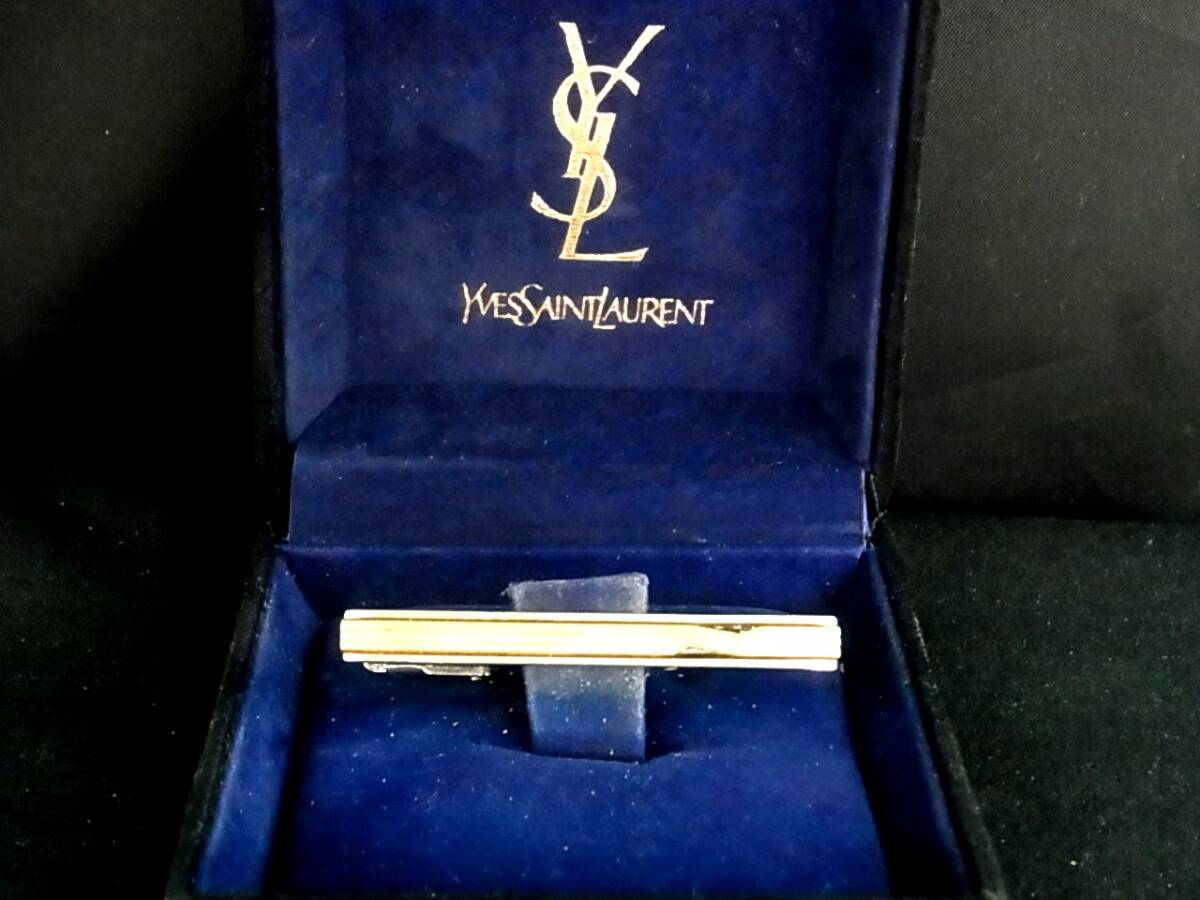 ■№0201■特売③■【シルバー・ゴールド】【YSL】サンローラン■タイピン・ネクタイ ピン♪拍卖