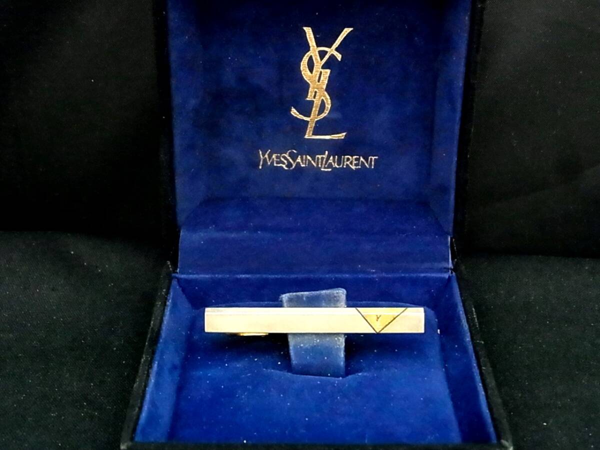 ■№0202■特売③■【シルバー・ゴールド】【YSL】サンローラン■タイピン・ネクタイ ピン♪拍卖