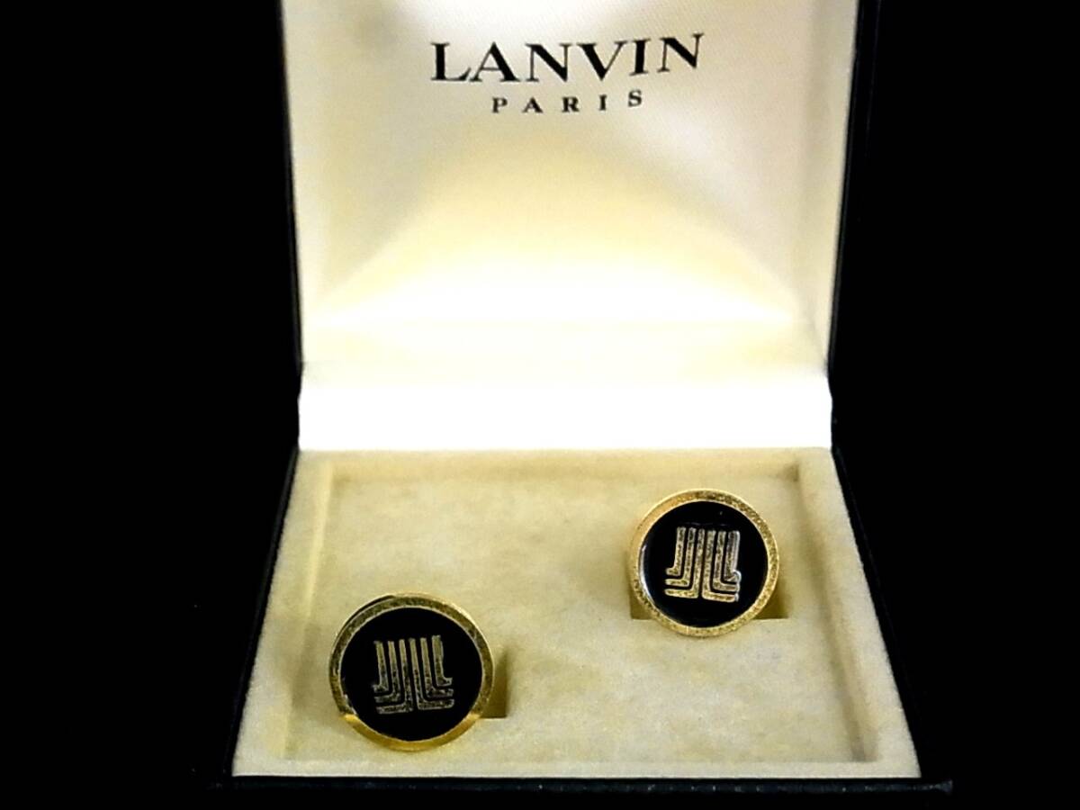 ■№0227■特売③■【ゴールド】ランバン【LANVIN】■カフス♪拍卖