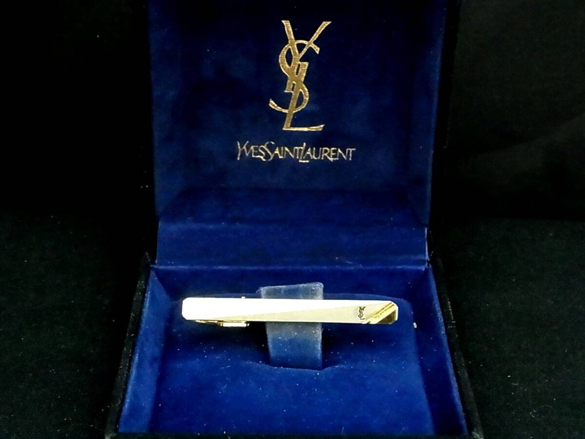■№0196■特売③■【シルバー・ゴールド】【YSL】サンローラン■タイピン・ネクタイ ピン♪拍卖