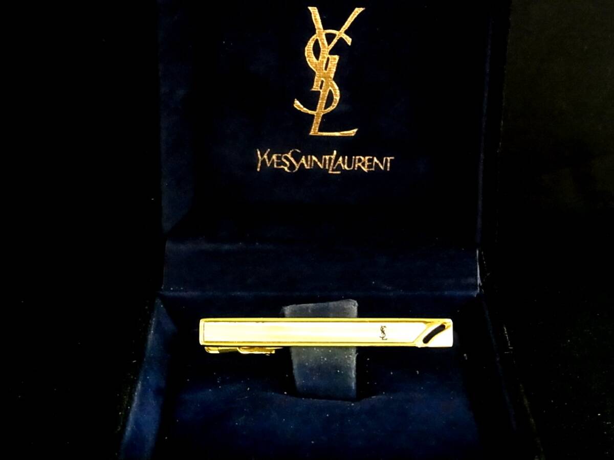 ■№0194■特売③■【シルバー・ゴールド】【YSL】サンローラン■タイピン・ネクタイ ピン♪拍卖