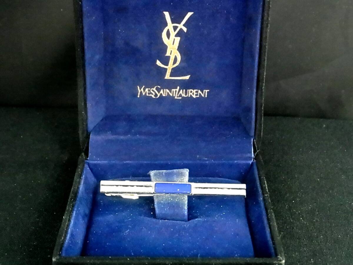 ■№0190■特売③■【シルバー】【YSL】サンローラン■タイピン・ネクタイ ピン♪拍卖