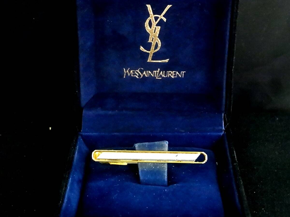 ■№0186■特売③■【シルバー・ゴールド】【YSL】サンローラン■タイピン・ネクタイ ピン♪拍卖