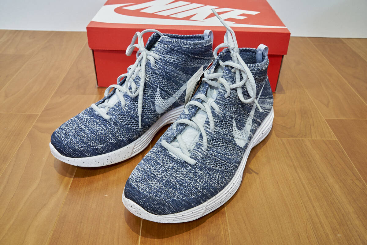 【未使用新品】NIKE ナイキ ルナフライニットチャッカ LUNAR FLYKNIT CHUKKA US12 30cm/554969-400拍卖