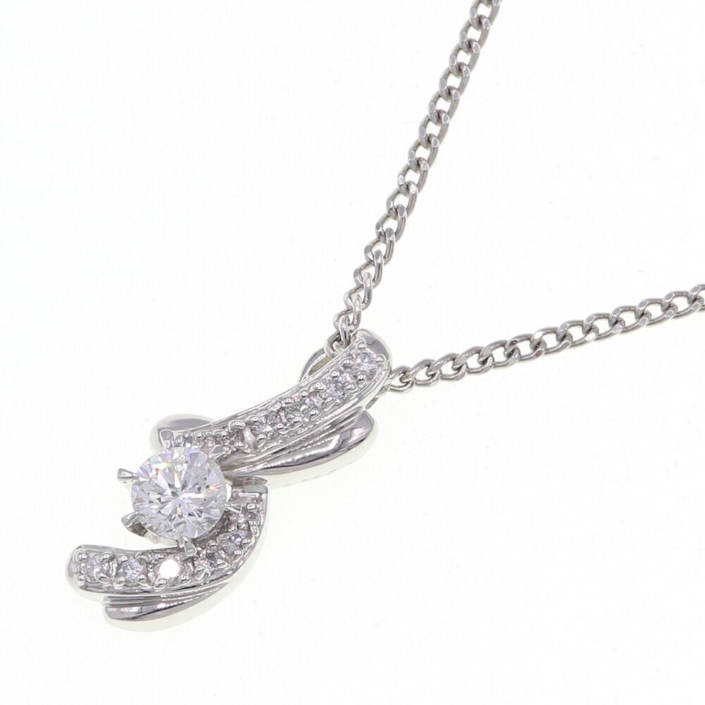 ダイヤモンド ネックレス D0.557ct D0.20ct Pt850 Pt900 中古 アクセサリー ジュエリー 宝石拍卖