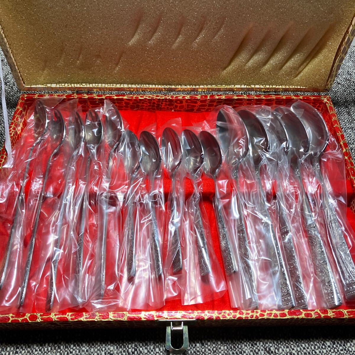 昭和レトロ カトラリーセット スプーン 15本 ステンレス 保管品拍卖