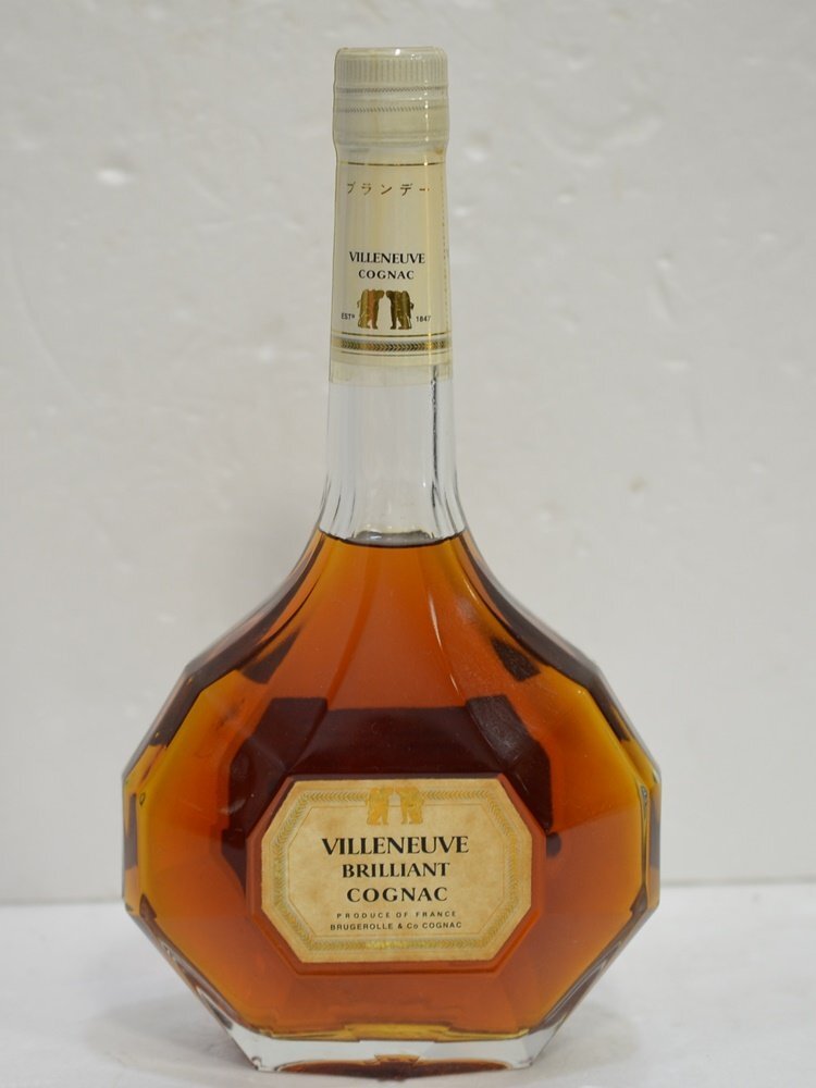 HO1 未開栓品 VILLENEUVE ブリリアント コニャック ブランデー 700ml拍卖