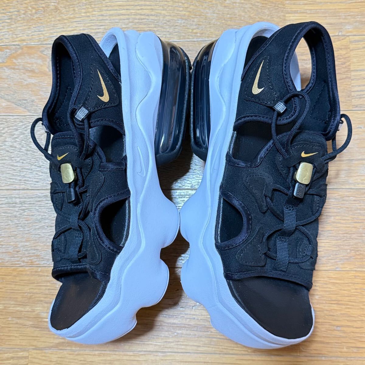Nike WMNS Air Max Koko Sandal Black/White 26cm ココサンダル 箱無し、ミッドソールに黄ばみ少しあり拍卖