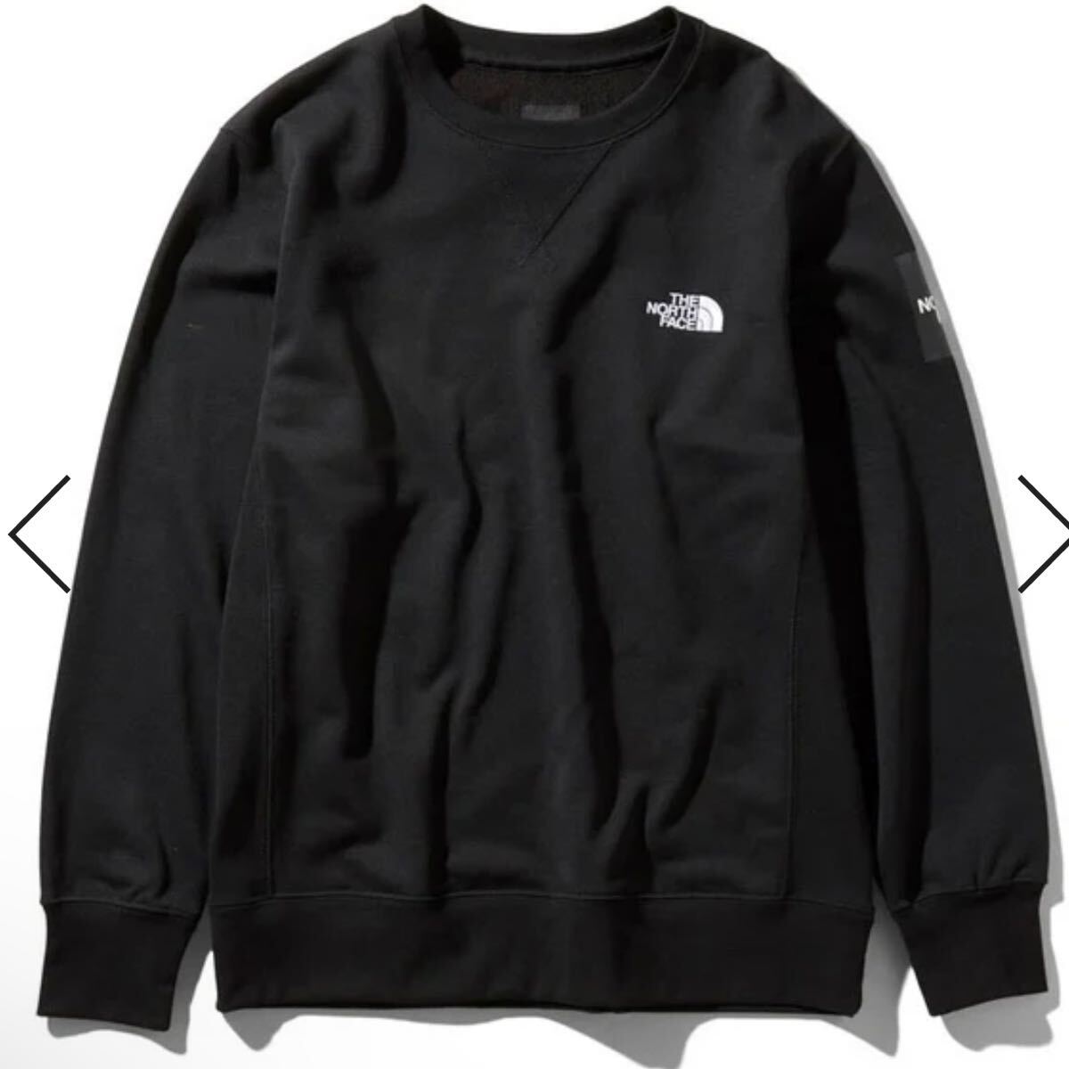 Mサイズ THE NORTH FACE Square Logo Crew Sweat Shirt NT11954 ザ・ノースフェイス スクエアロゴ クルー スウェット拍卖