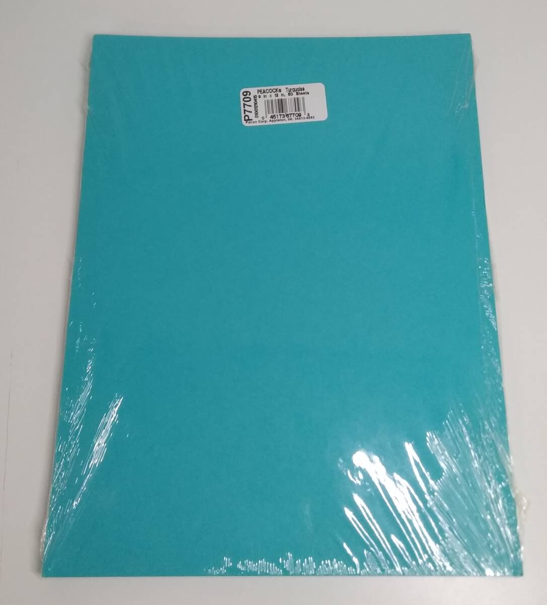【CF-0125】海外/超希少/pacon パコン/peacock/ターコイズ/青緑/大特価/カラーペーパー/アシッドフリー/スクラップブッキング/未開封(SH)拍卖