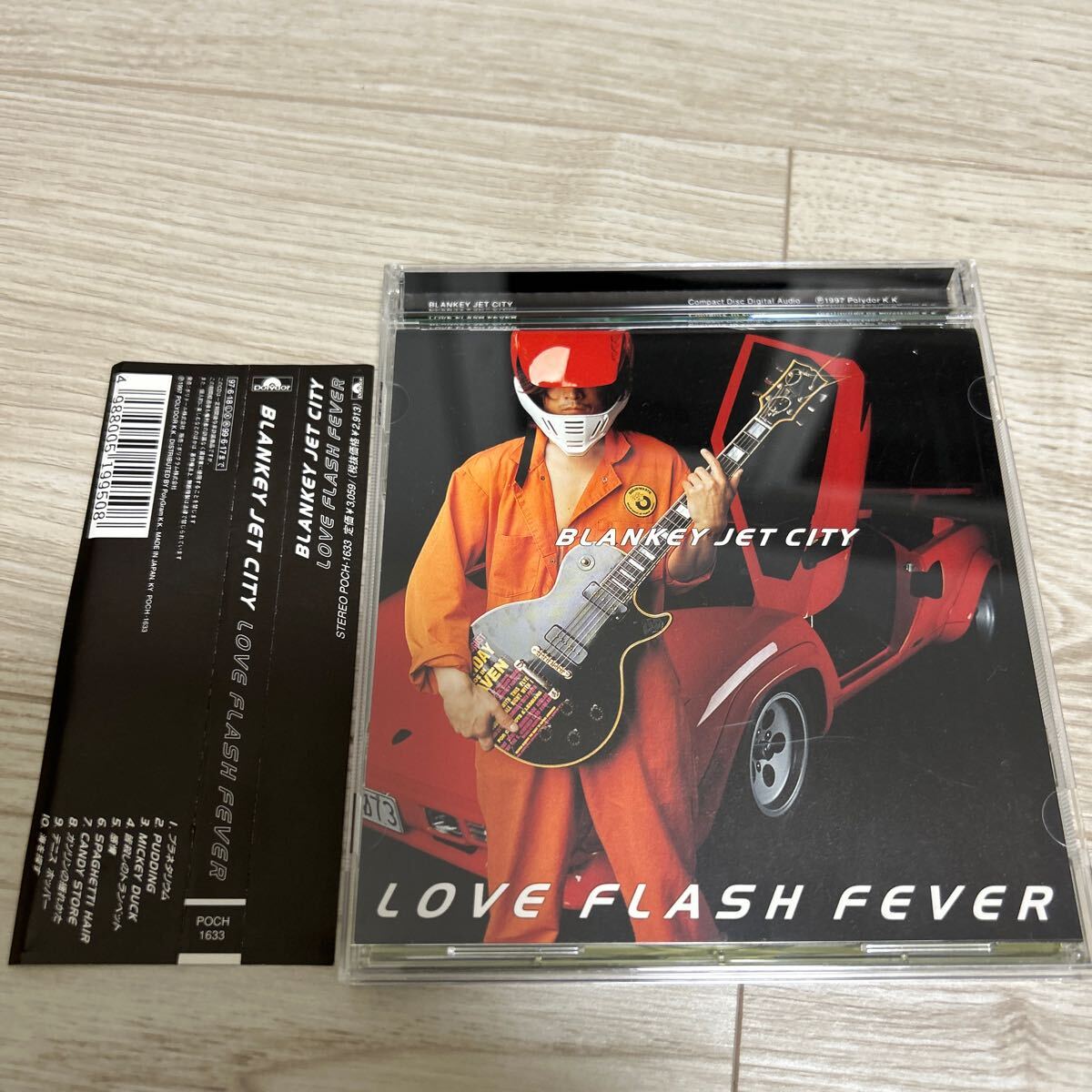 THE BLANKEY JET CITY CD LOVE FLASH FEVER ブランキー ジェットシティ 浅井健一 中村達也 照井利幸 帯付 希少拍卖