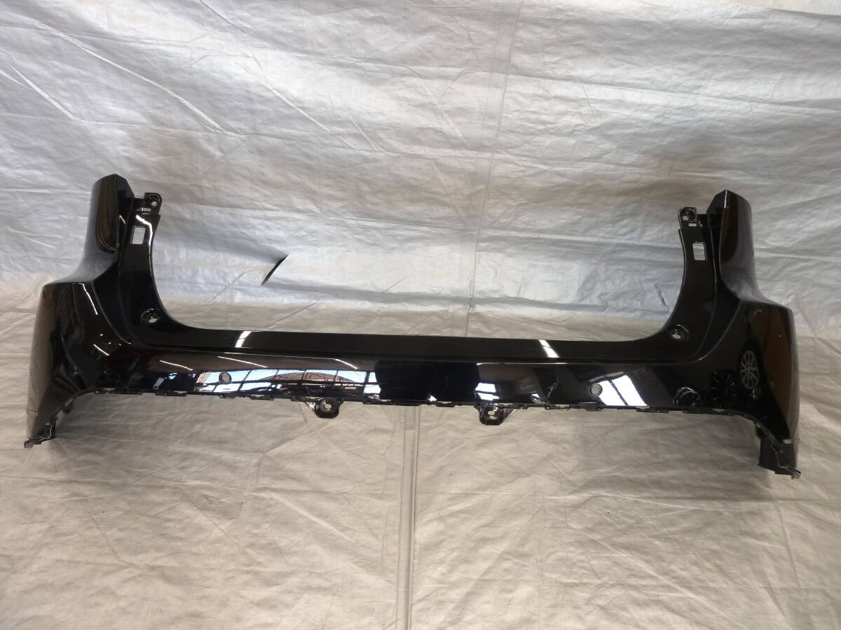 ●●2402-NN55LL 割凹切無! MXUA80 MXUA85 AXUH80 AXUH85 80系 ハリアー 純正 リアバンパー ソナー穴あり 202 ブラック 52159-48320/30拍卖