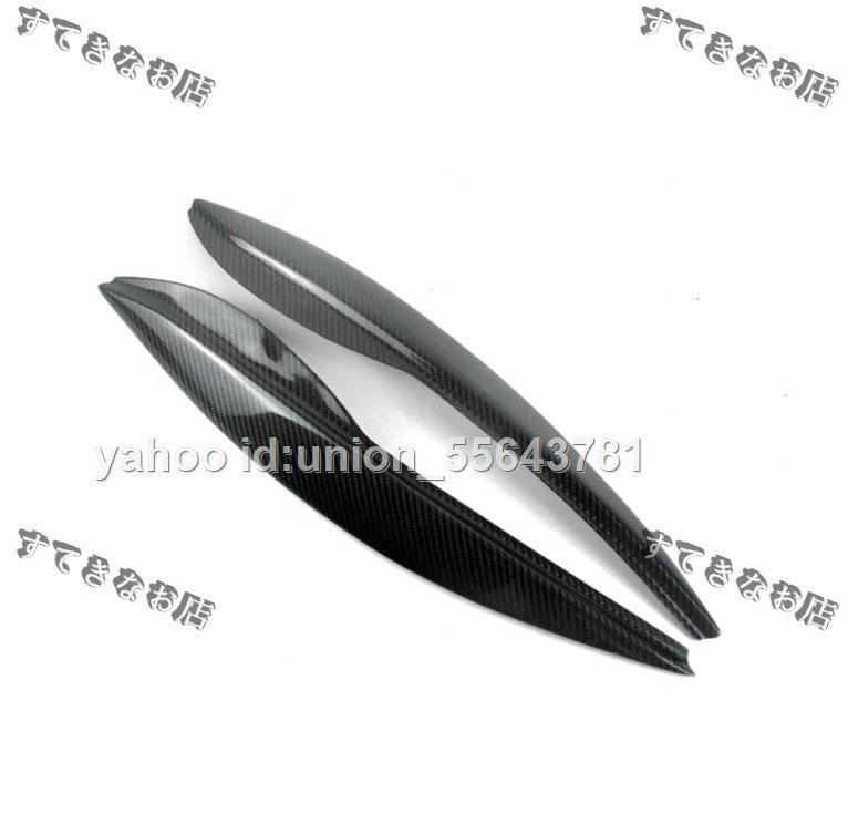 送料無料 リアルカーボン製 ホンダ フィット GE系 後期 GE6 GE7 GE8 GE9型 ヘッドライトカバー アイライン2個セット拍卖