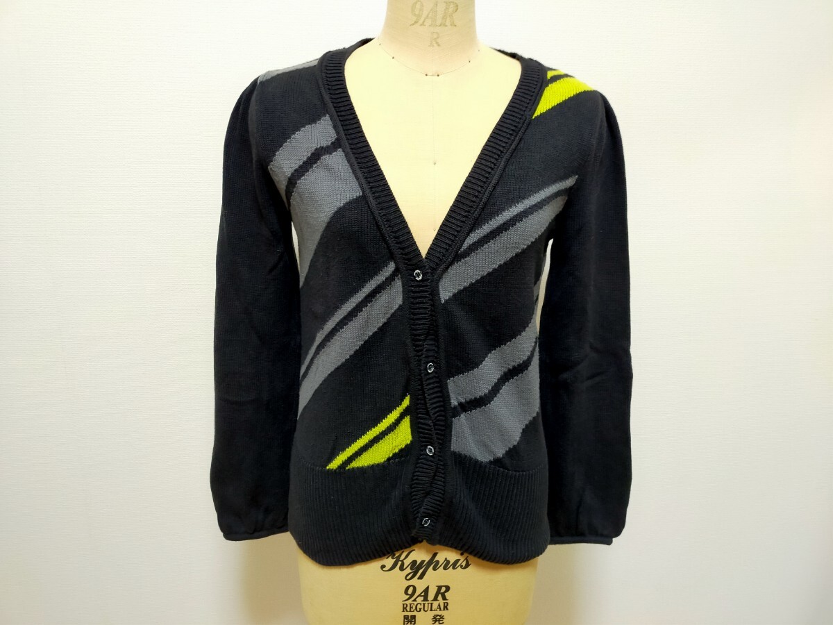 希少 レトロ オニツカタイガー デザイン ニット コットン カーディガン onitsukatiger asics アシックス 綿 カジュアル レディース 長袖拍卖