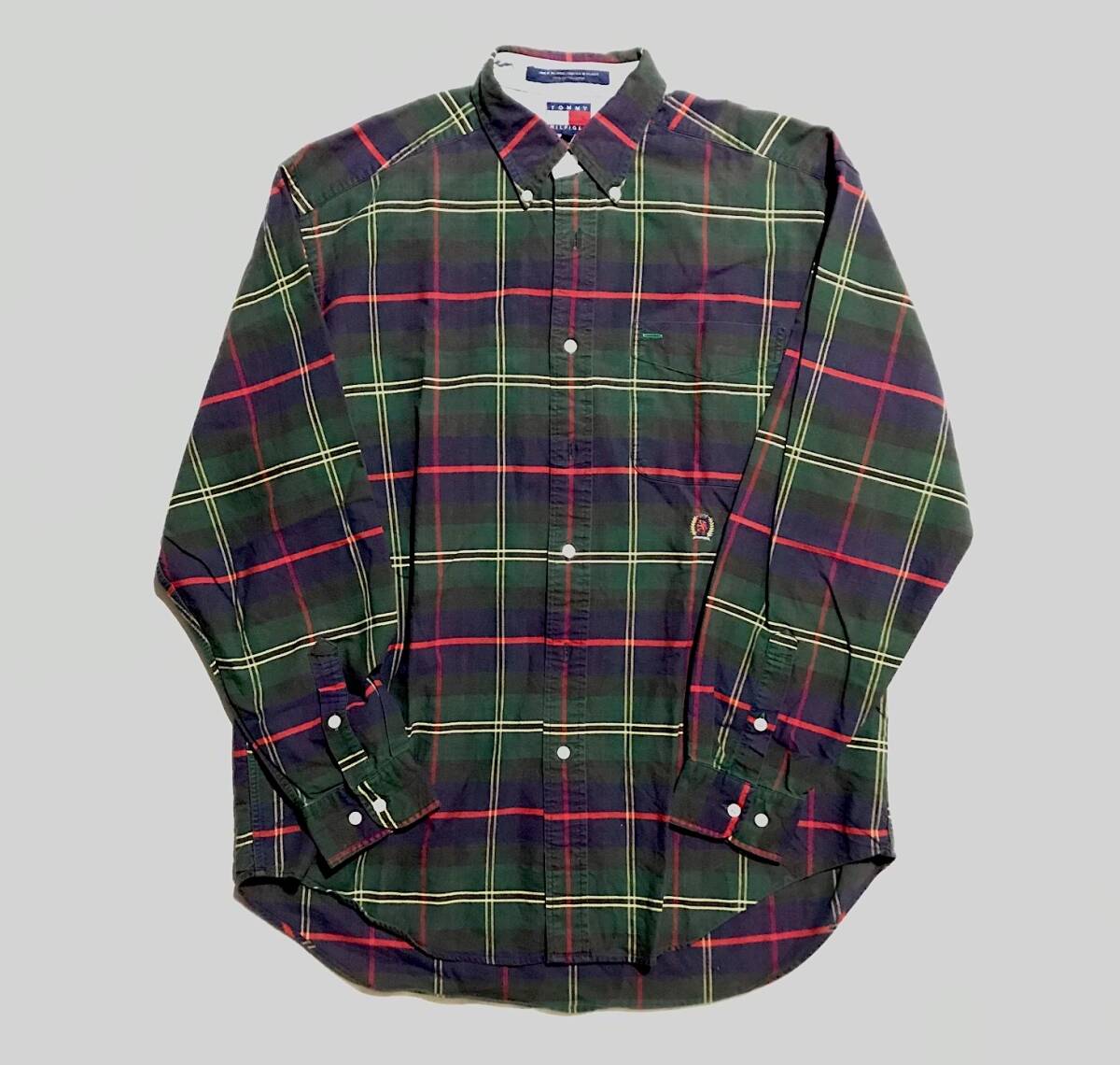 長袖シャツ【TOMMY HILFIGER】サイズM/トミーヒルフィガー/US古着拍卖