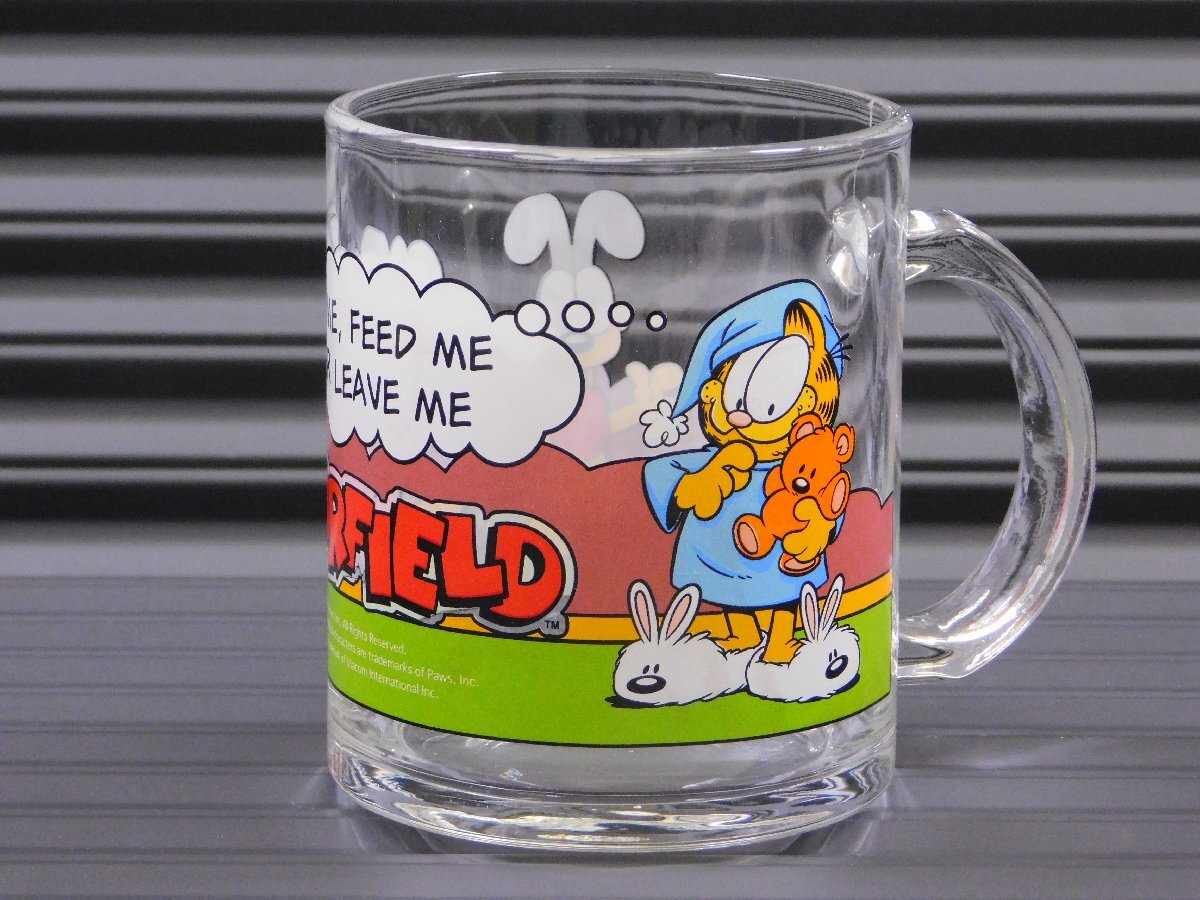 【GARFIELD・ガーフィールド】※《GLASS MUG/グラスマグ》 アメリカン雑貨 アンカーホッキング 現行商品 ②拍卖