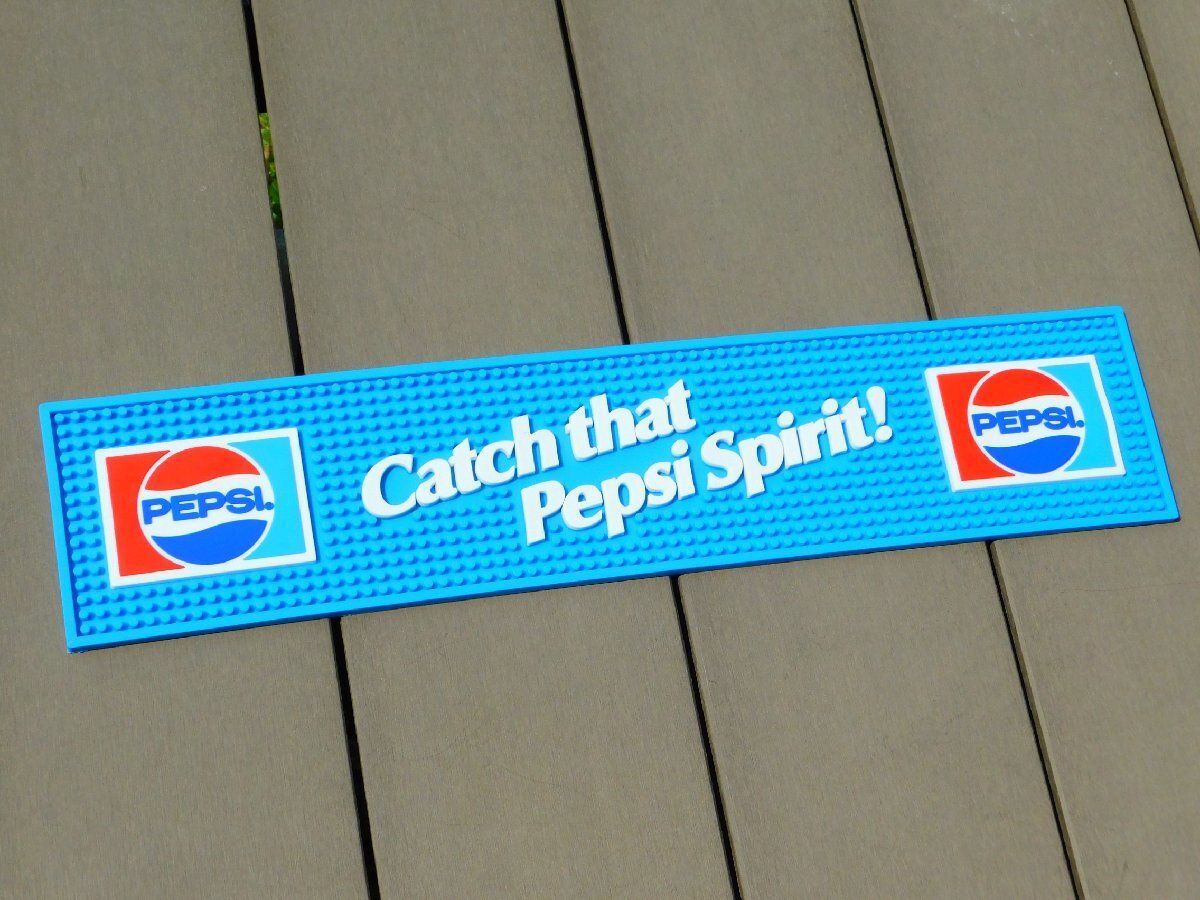 【PEPSI・ペプシ】※《バーマット・ライトブルー》 71~87年代ロゴ アメリカン雑貨 アメリカンダイナー拍卖