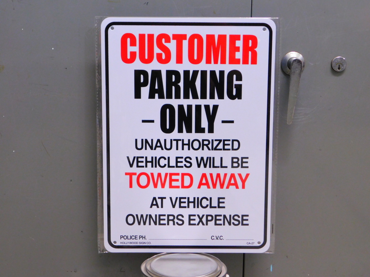 サインプレート CA-27 《お客様専用駐車場》 ガレージ アメリカ 看板 サインボード拍卖