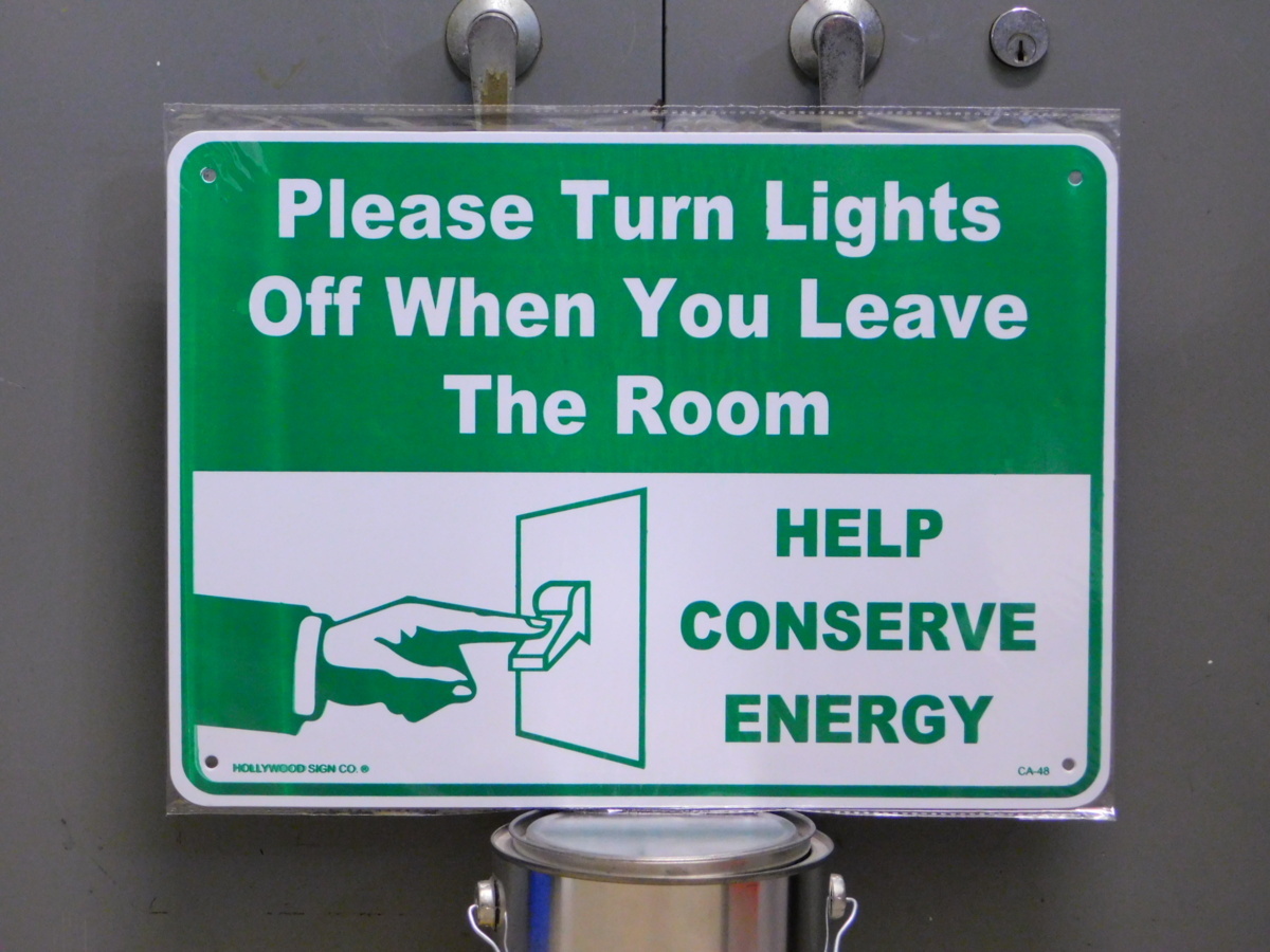 サインプレート CA-48 《使用後は電気を消してください》 アメリカ 看板 ガレージ サインボード拍卖