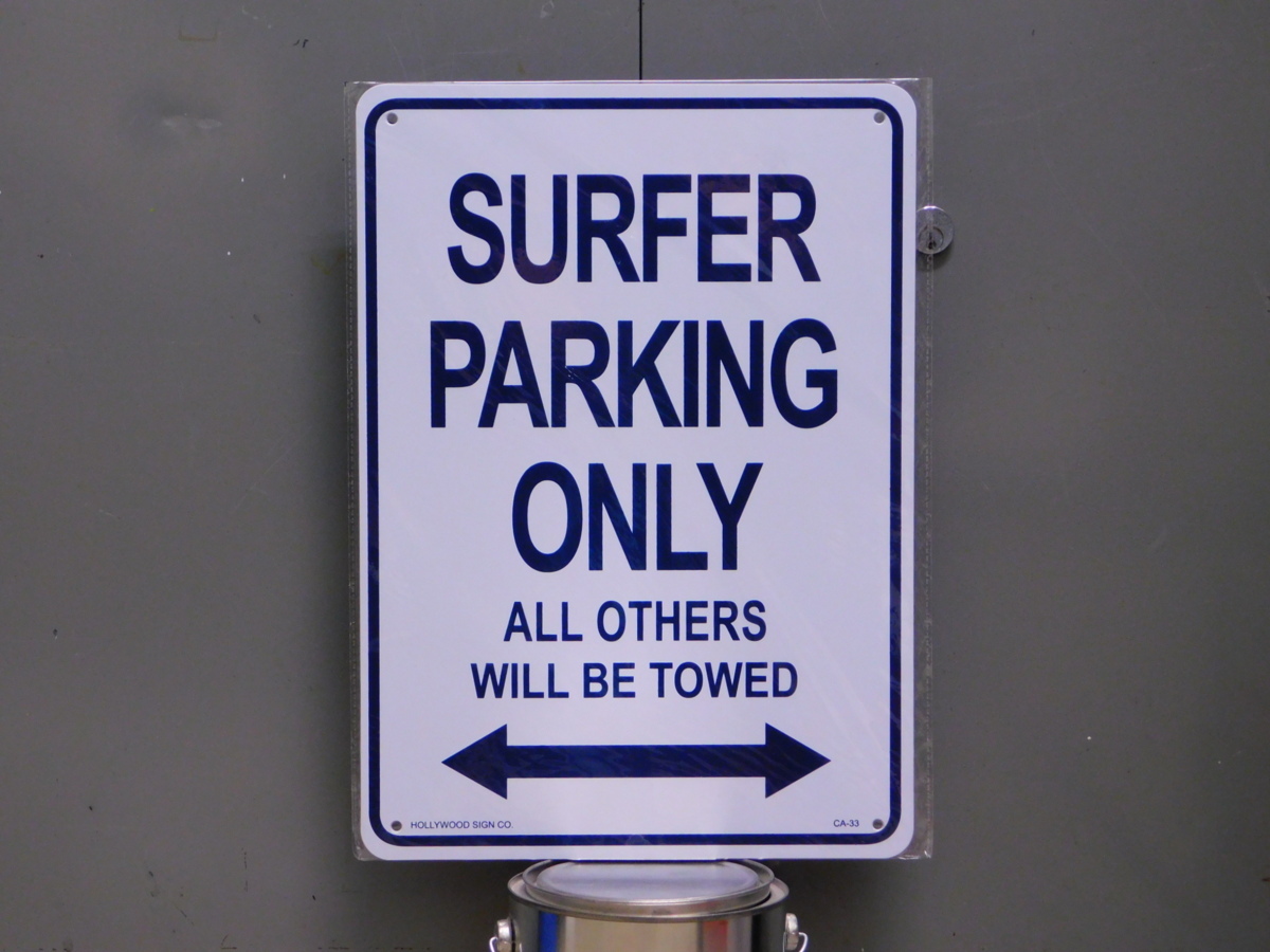 サインプレート CA-33 《サーファー専用駐車場》 ガレージ アメリカ 看板 サインボード拍卖