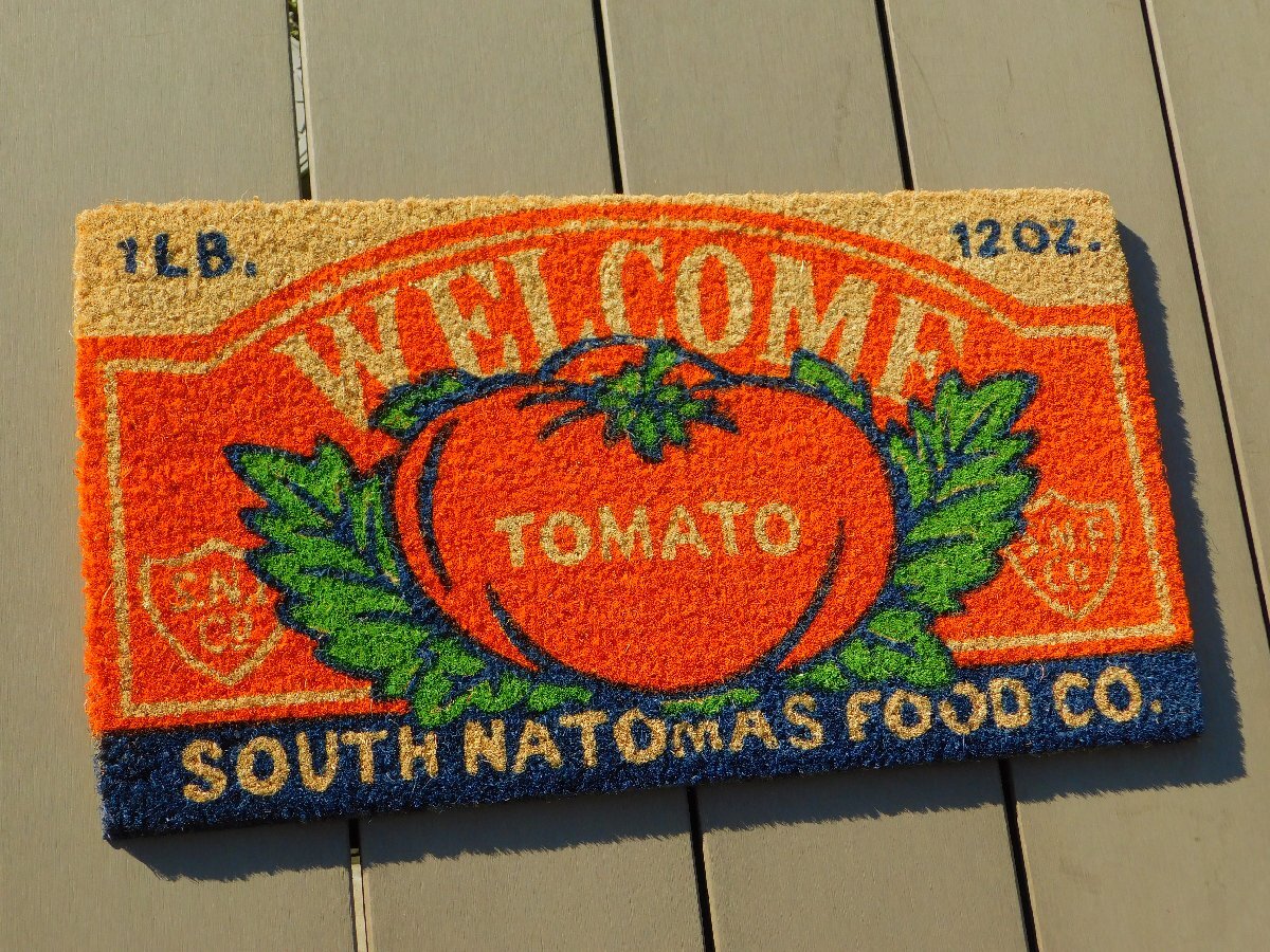【アメリカン コイヤーマット・トマト】※《KEY STONE・キーストーン》 アメリカン雑貨 ガレージ 玄関マット拍卖