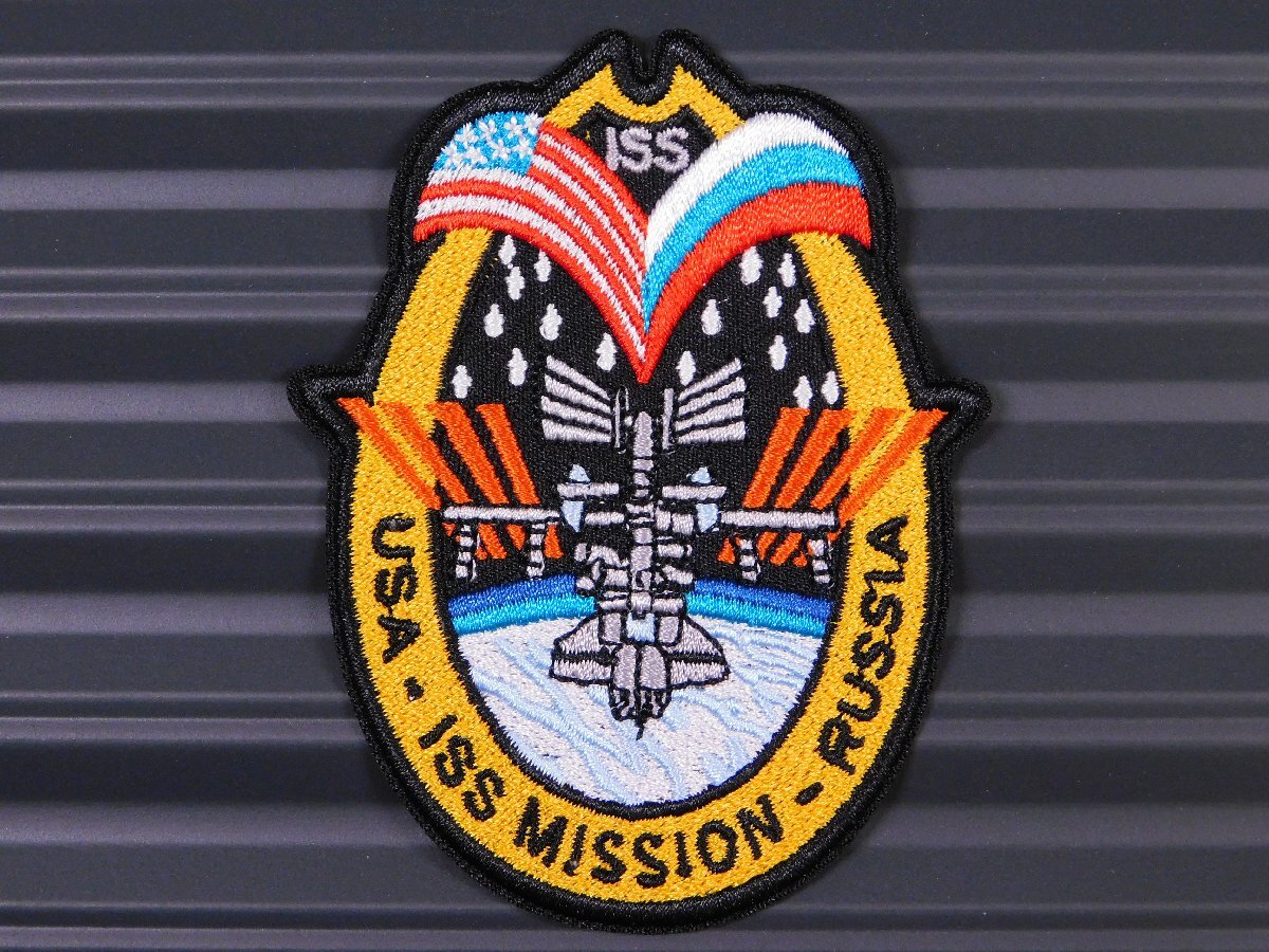 ◆送料\110◆【NASA・ISS】※《アイロン刺繍ワッペン》 アメリカン雑貨 刺繍ワッペン アイロンワッペン 国際宇宙ステーション拍卖