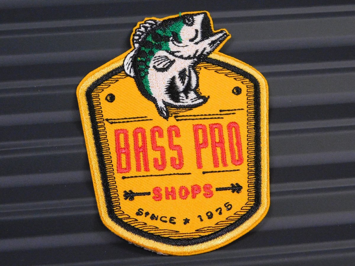 ◆送料\110◆【BASS PRO SHOP・バスプロショップ】※《アイロン刺繍ワッペン》 アメリカン雑貨 刺繍ワッペン アイロンワッペン拍卖