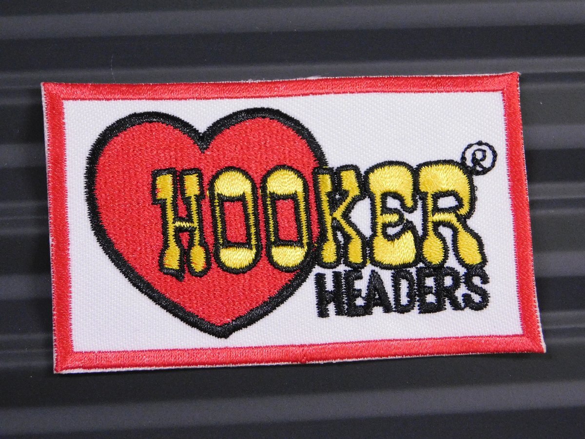 ◆送料\110◆【HOOKER HEADERS・フーカーヘッダーズ】※《アイロン刺繍ワッペン》 アメリカン雑貨 刺繍ワッペン アイロンワッペン拍卖