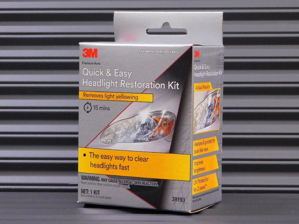 ◆送料\185◆ 国内正規品【3M・ヘッドライト用クリアコーティング剤 39193JP】※《黄ばみライト→→クリヤーコーティング》 2パック入り拍卖