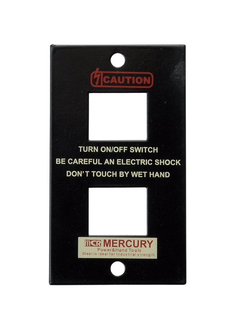 ◆送料\185◆【MERCURY・マーキュリー】※【スイッチプレート・2ヶ口 / マットブラック】 スイッチカバー スチール製拍卖