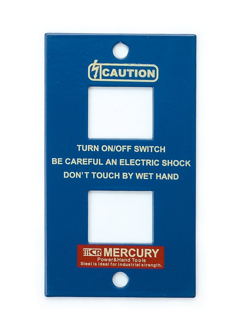 ◆送料\185◆【MERCURY・マーキュリー】※【スイッチプレート・2ヶ口 / ネイビー】 スイッチカバー スチール製拍卖