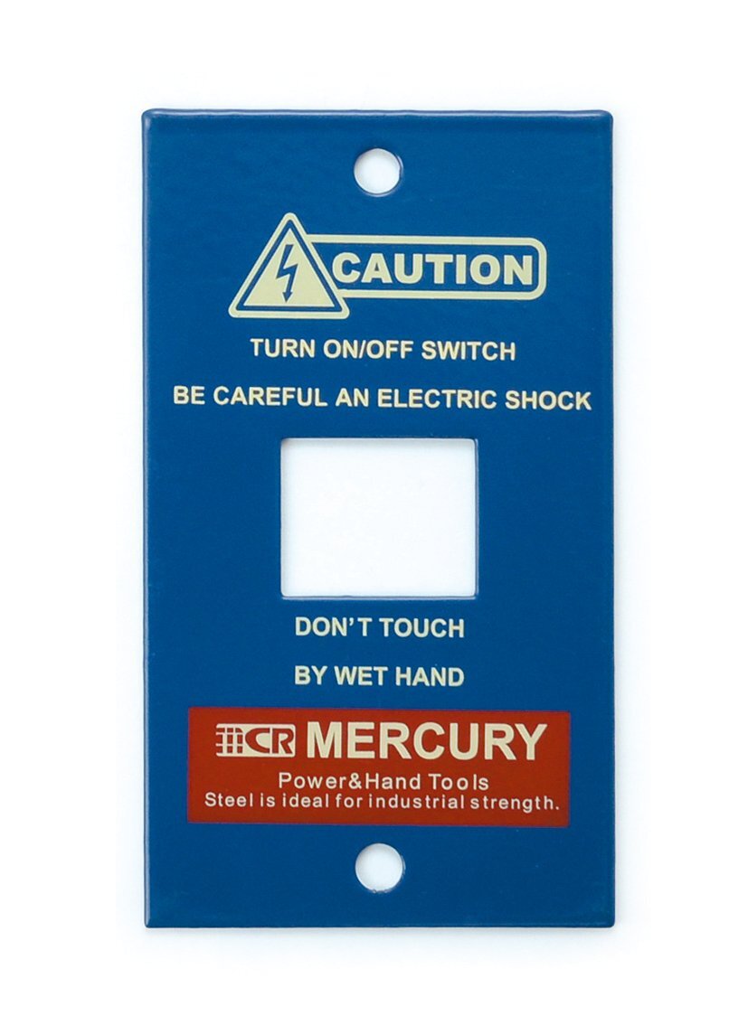 ◆送料\185◆【MERCURY・マーキュリー】※【スイッチプレート・1ヶ口 / ネイビー】 スイッチカバー スチール製拍卖