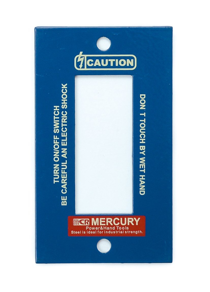 ◆送料\185◆【MERCURY・マーキュリー】※【コンセントカバー・2ヶ口&3ヶ口用 / ネイビー】 スチール製 アメリカン雑貨拍卖