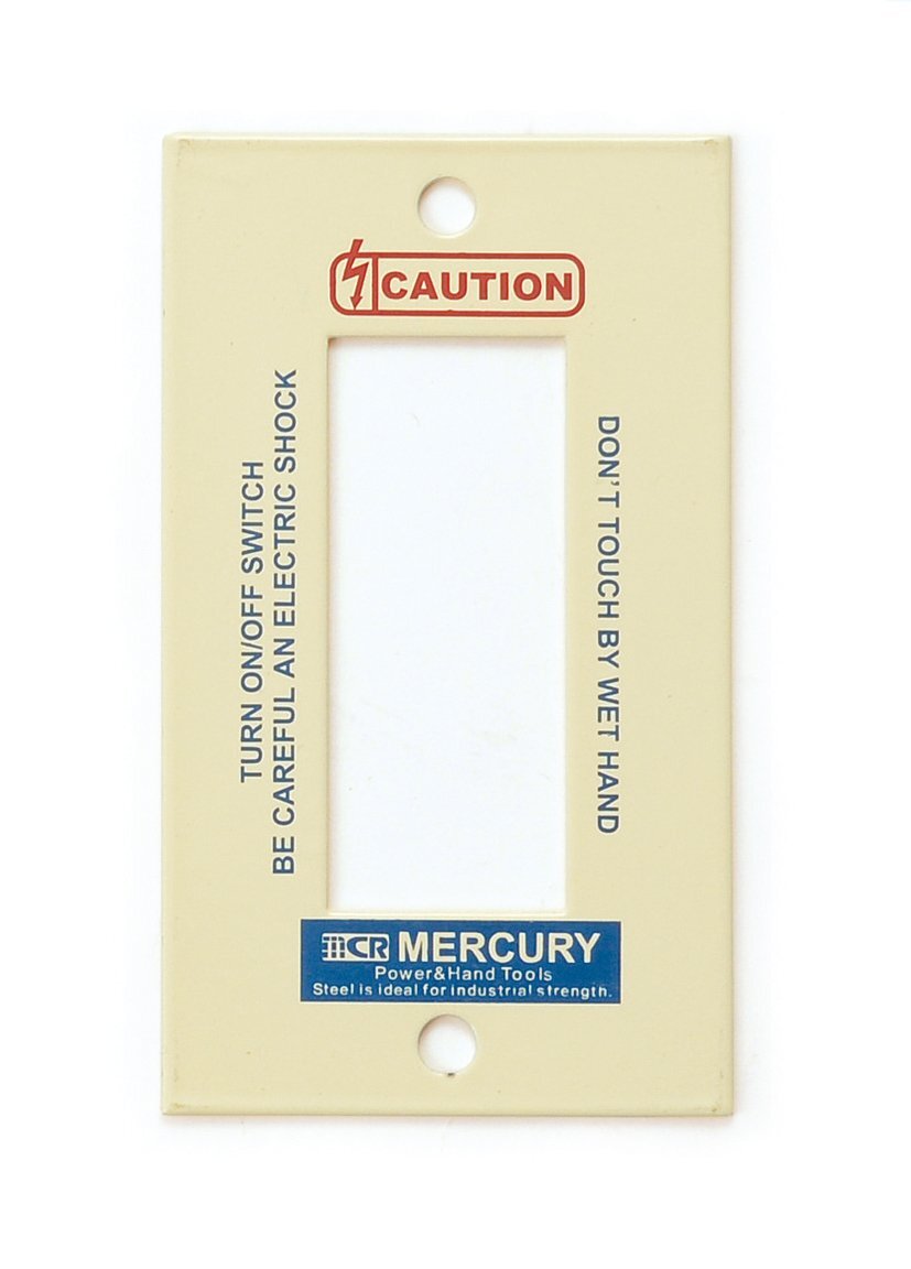 ◆送料\185◆【MERCURY・マーキュリー】※【スイッチプレート・3ヶ口 / アイボリー】 スイッチカバー スチール製拍卖