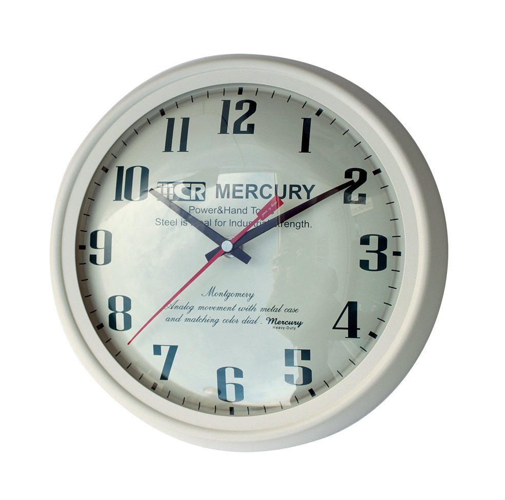 【MERCURY・マーキュリー】※《ウォールクロック・MONTGOMERY/ベージュ》 アメリカン雑貨 壁掛け時計 品番ME052342拍卖