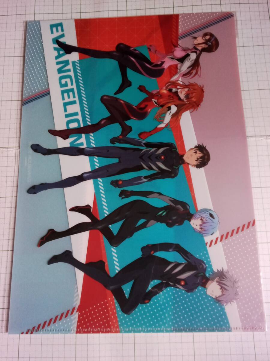 エヴァンゲリオン EVANGELION STORE 9周年デザイン シンジ レイ アスカ マリ カヲル クリアファイル拍卖