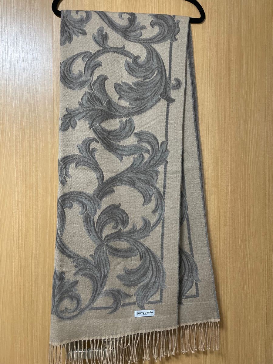 ピエールカルダン 毛100% 大判ストール 20241129拍卖