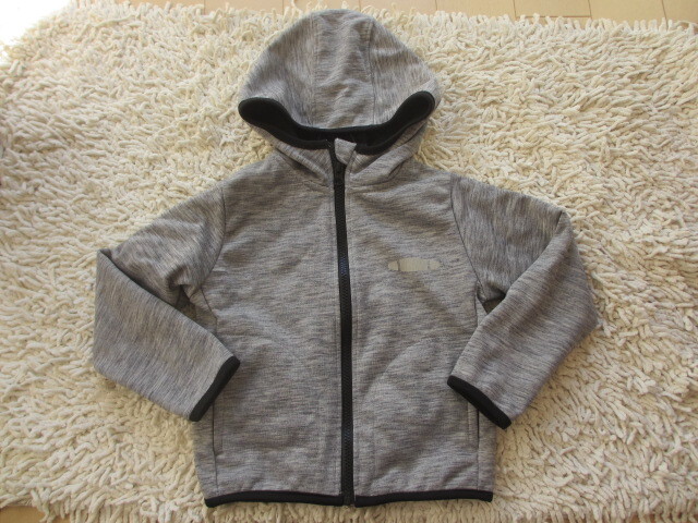 ★数回・USED!ノンブランド 裏地付き フード長袖トレーナー 100㎝★拍卖