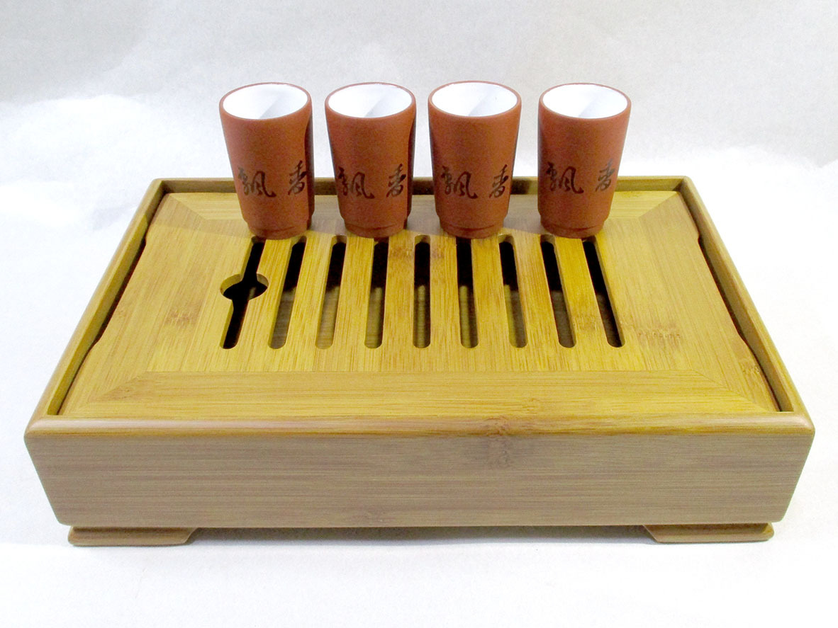 ★茂源盛國際有限公司 中国茶 茶器 茶盤&湯呑4個 セット★S12262拍卖