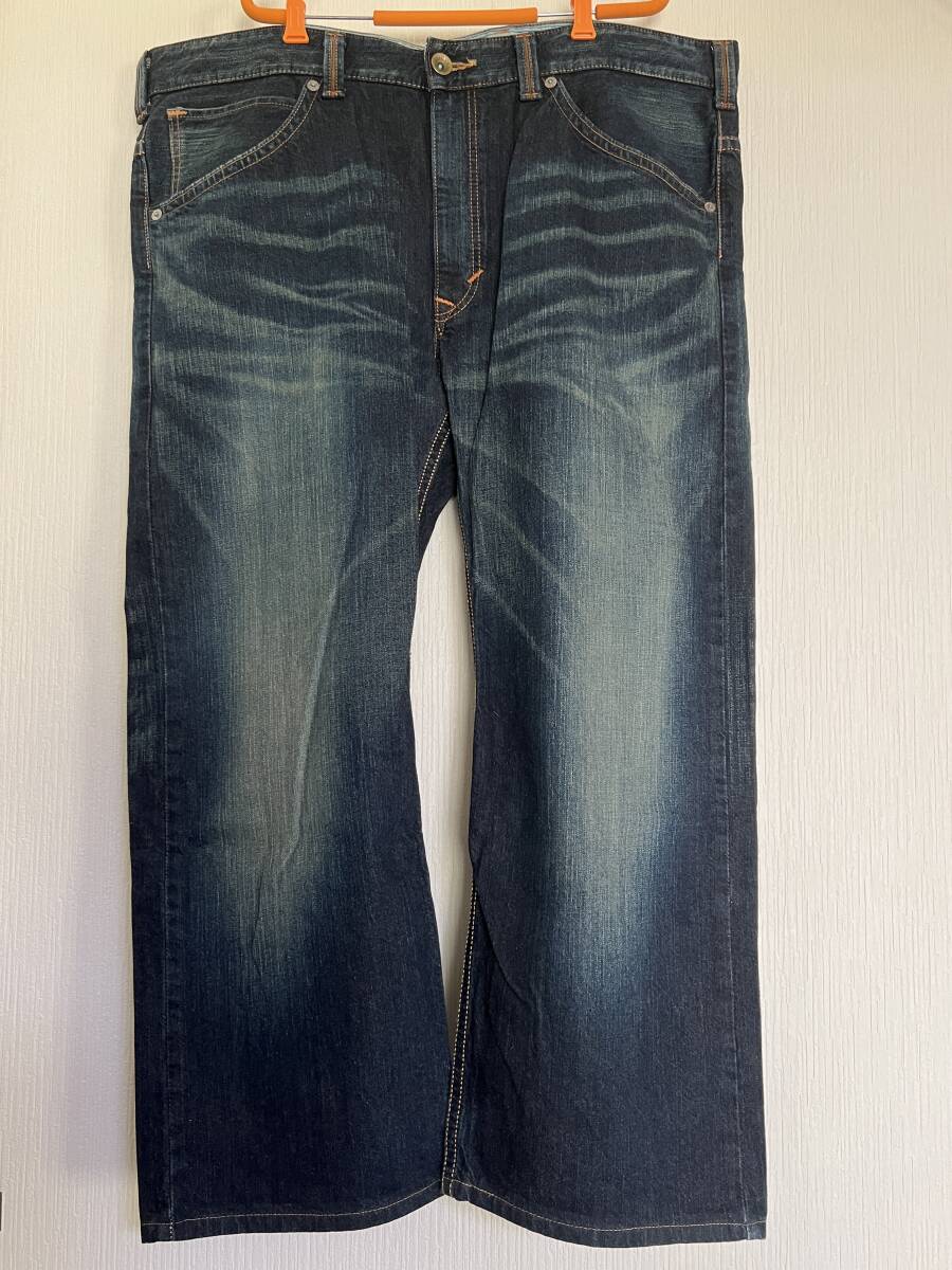 特大☆EDWIN エドウィン Exclusive Vintage W46 (約117cm) 大きいサイズ 日本製 デニム ジーンズ ジーパン USED キングサイズ ビッグサイズ拍卖
