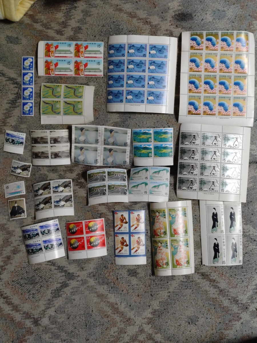 15円切手 100枚 額面合計1500円拍卖
