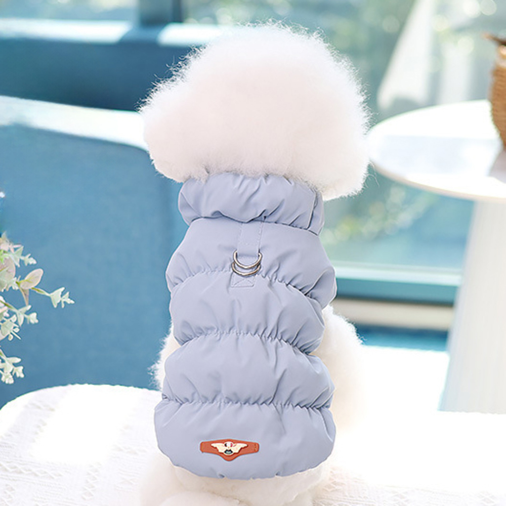 ☆ ライトブルー ☆ XSサイズ ☆ ペットウェア ベスト kpet19 中綿 ダウン ベスト ペット ドッグウェア 犬服 犬の服 ドッグウエア ペット服拍卖