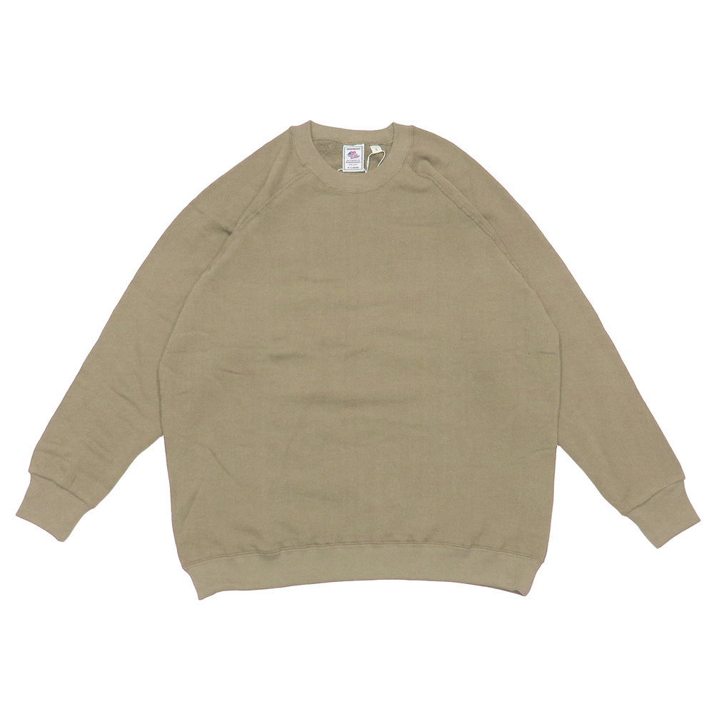 ☆ コヨーテ ☆ Mサイズ ☆ JEMORGAN 柔編み裏毛ラグランスウェットクルー トレーナー メンズ ジェーイーモーガン JEMORGAN JD038-528拍卖