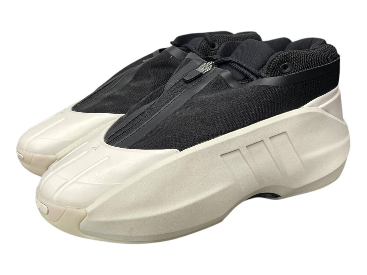 adidas (アディダス) グレイジー インフィニティ チョーク スニーカー 厚底 IE3079 28.5cm US10.5 ブラック ホワイト メンズ/036拍卖